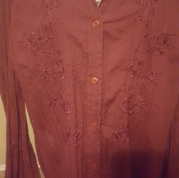 St johns bay button up blouse sz 2x - Picture 3 of 4